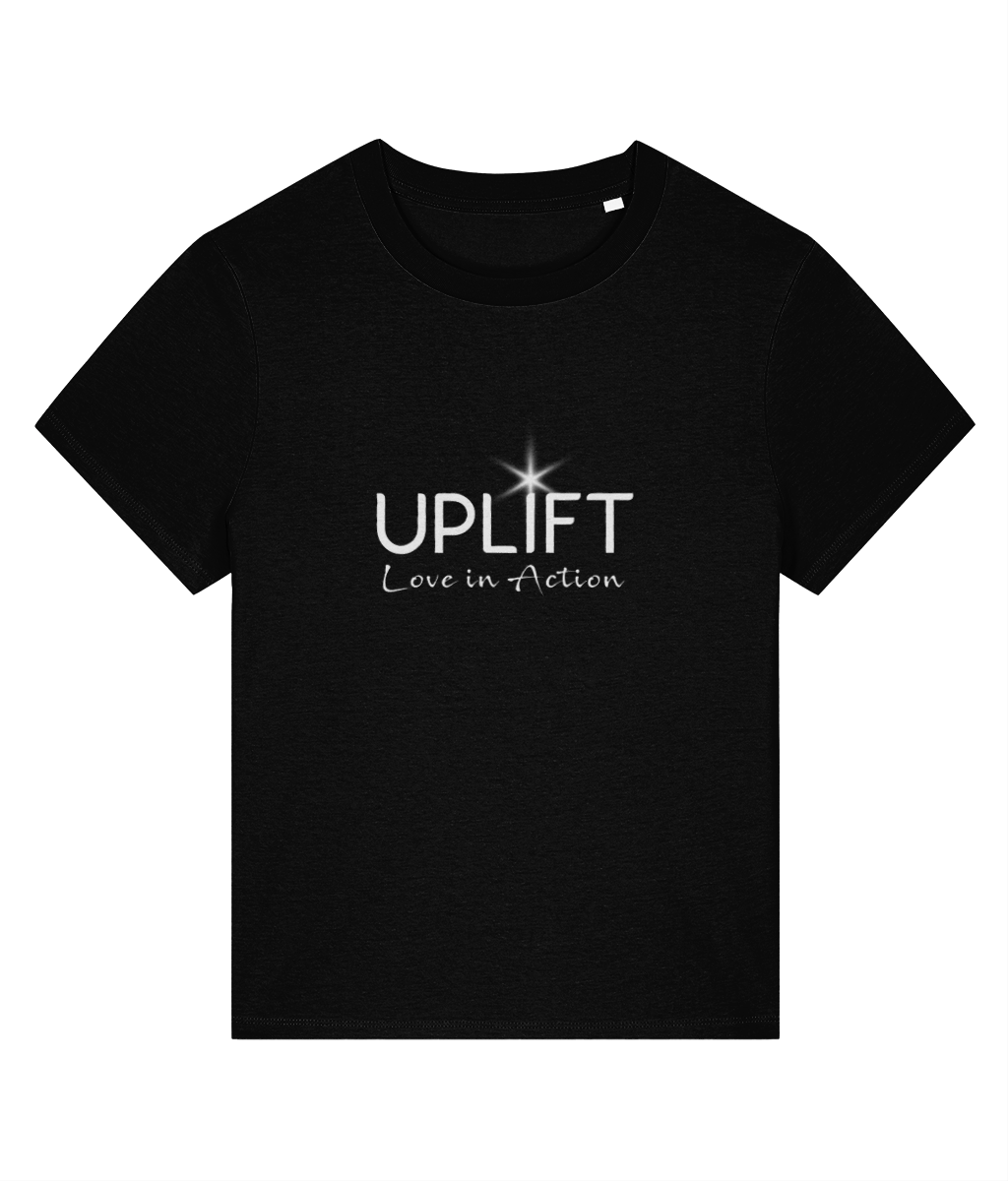 UPLIFT - Women's - Fitted Organic T-Shirt - Chest Logo