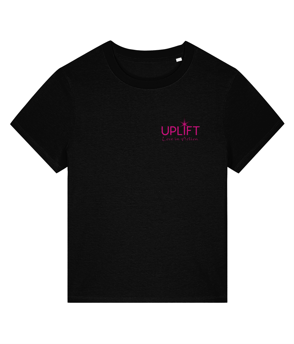 UPLIFT - Women's - Fitted Organic T-Shirt - Pocket Logo