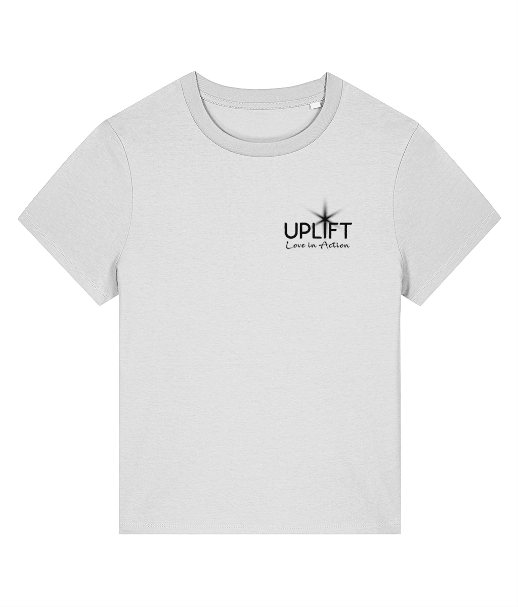 UPLIFT - Women's - Fitted Organic T-Shirt - Pocket Logo