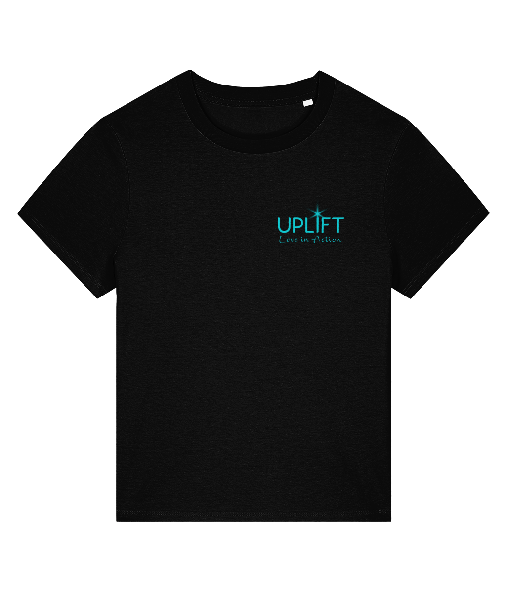 UPLIFT - Women's - Fitted Organic T-Shirt - Pocket Logo
