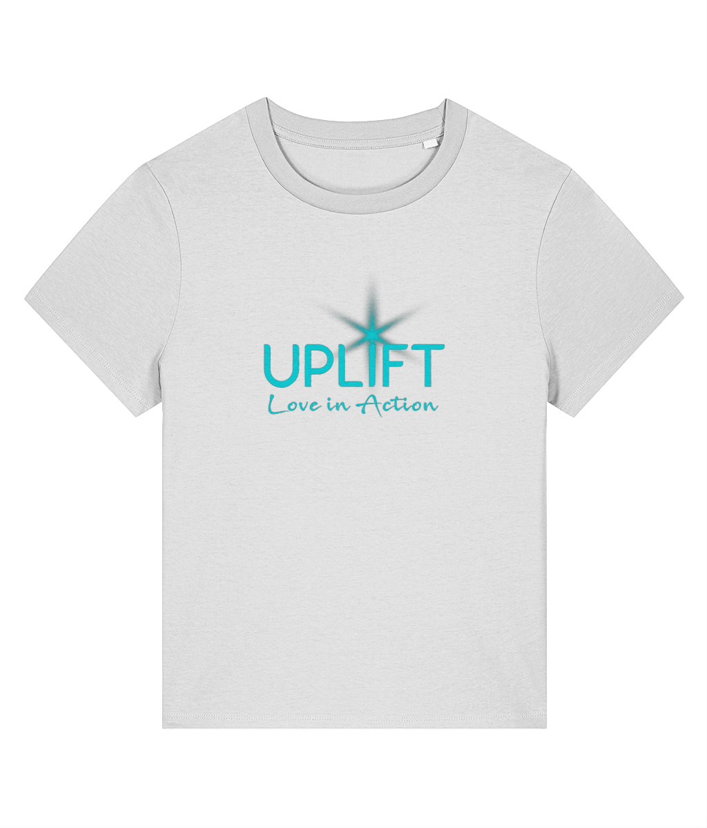 UPLIFT - Women's - Fitted Organic T-Shirt - Chest Logo