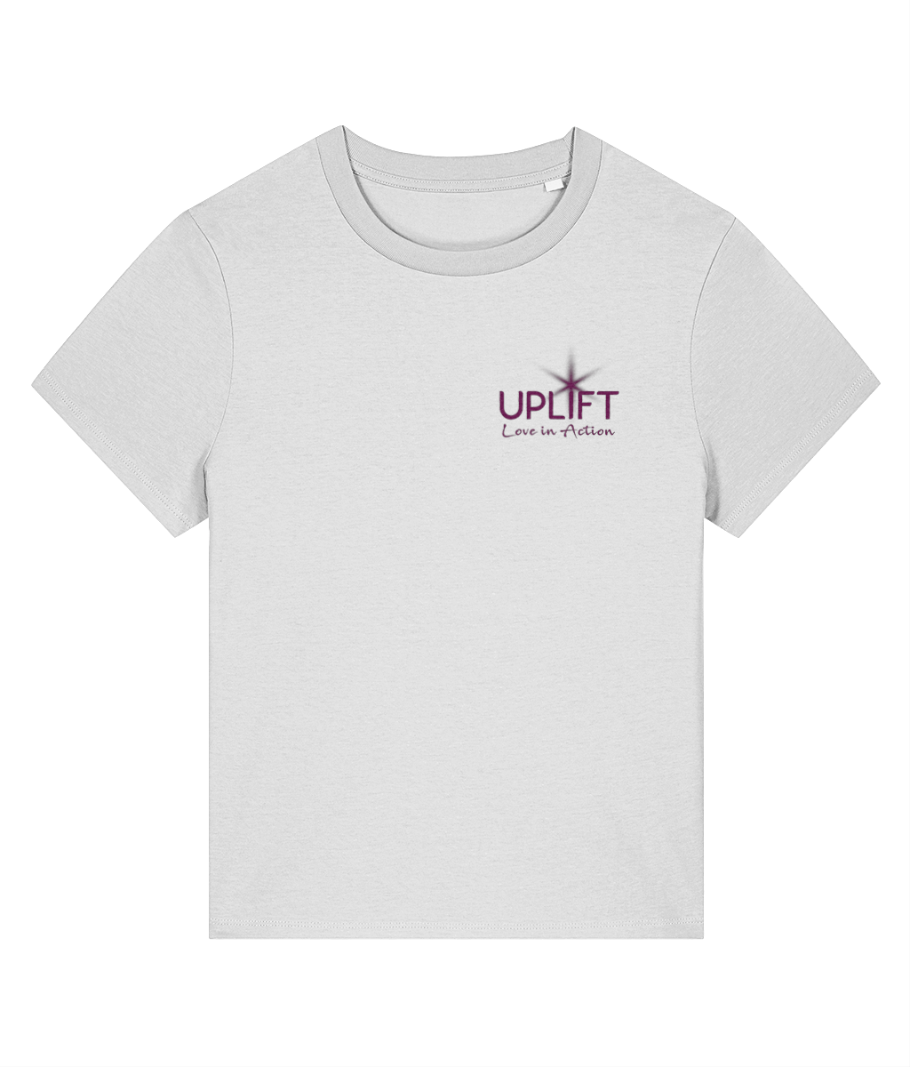 UPLIFT - Women's - Fitted Organic T-Shirt - Pocket Logo