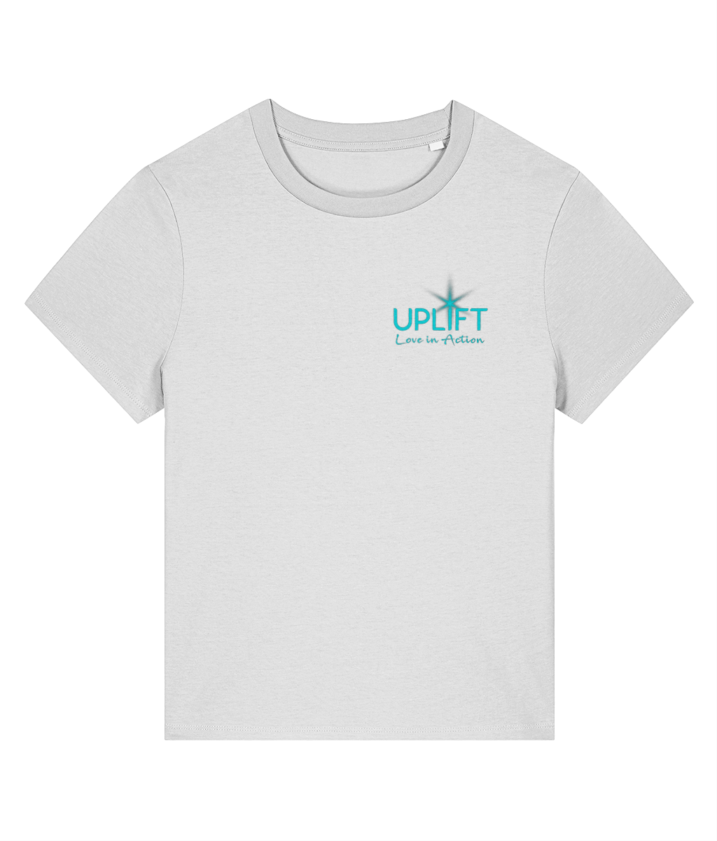 UPLIFT - Women's - Fitted Organic T-Shirt - Pocket Logo