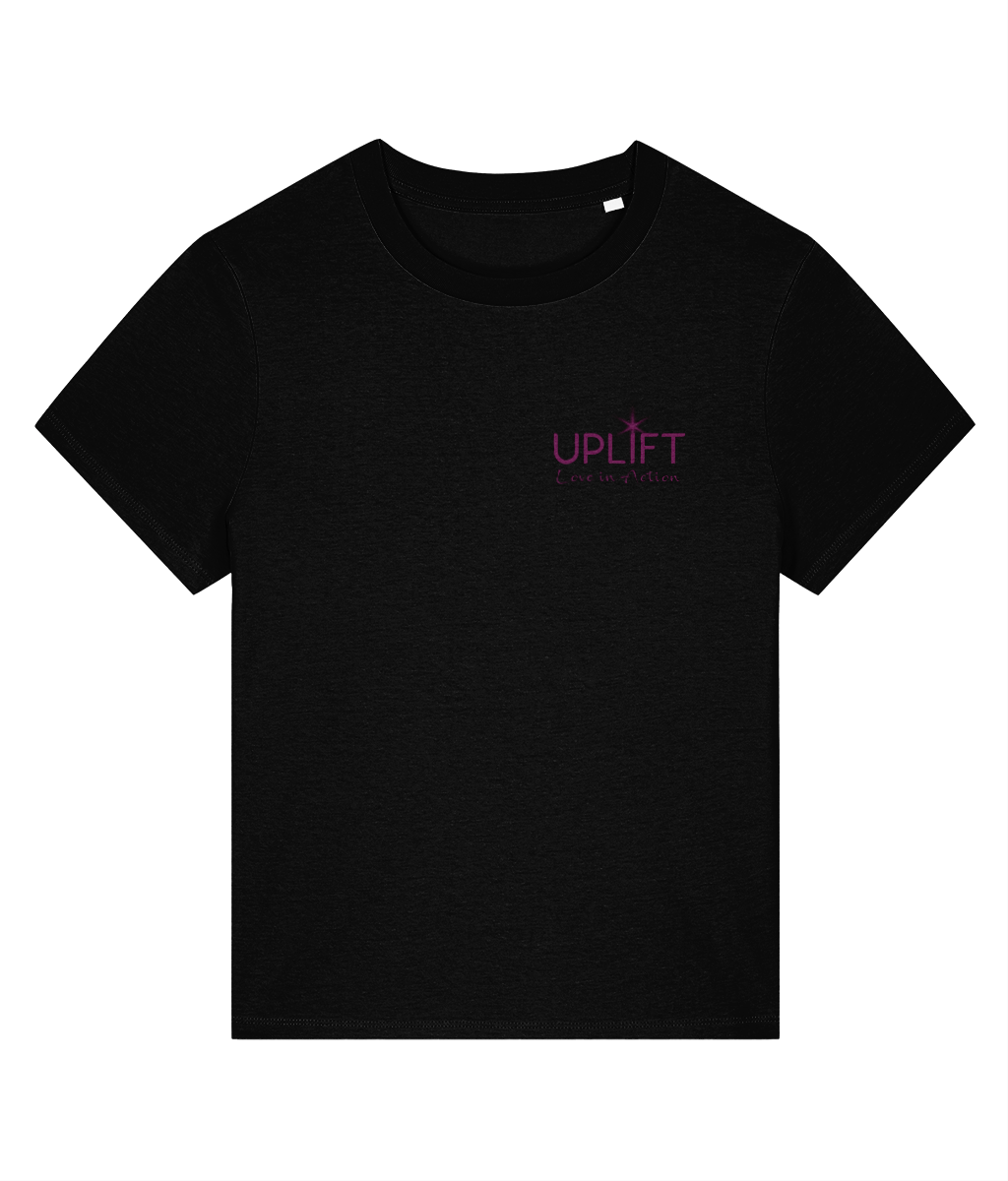 UPLIFT - Women's - Fitted Organic T-Shirt - Pocket Logo