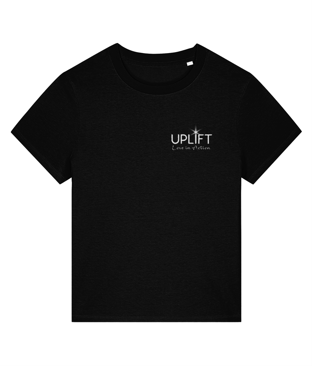 UPLIFT - Women's - Fitted Organic T-Shirt - Pocket Logo