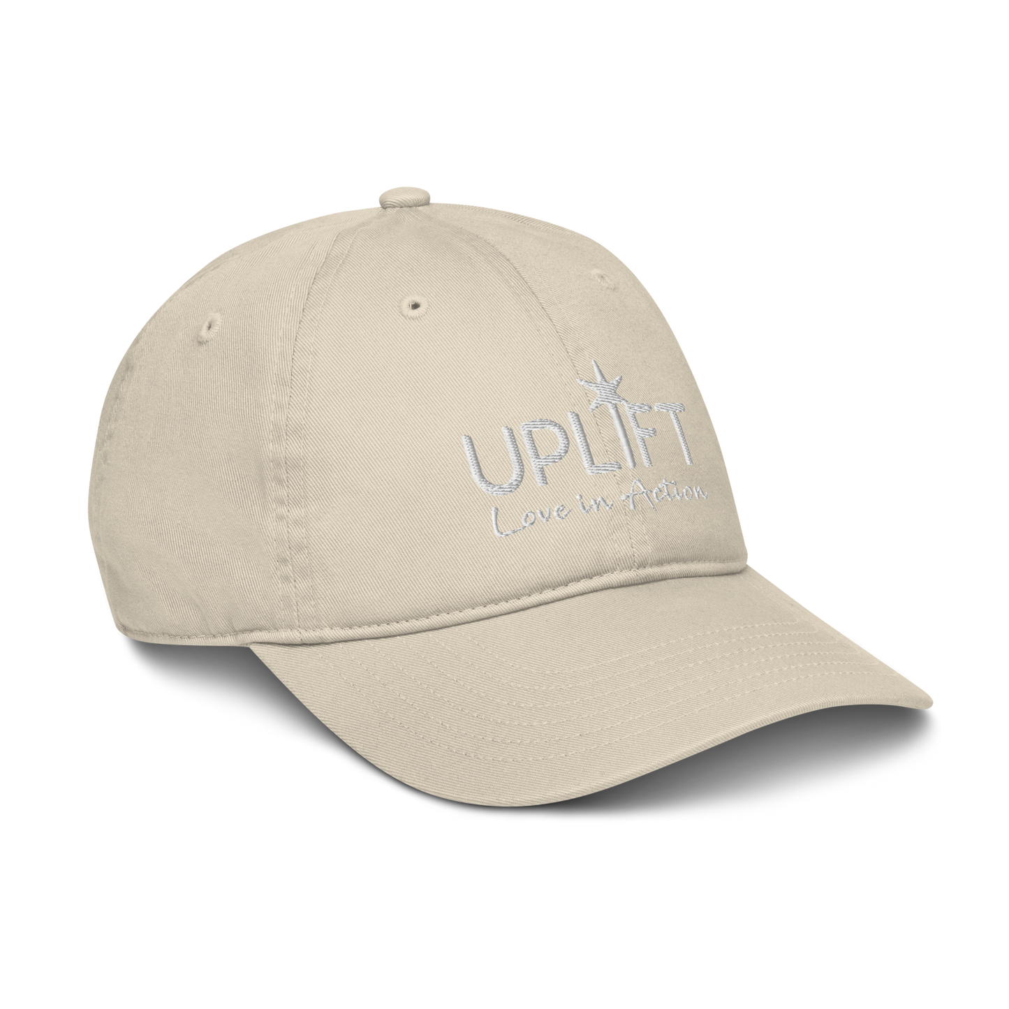 UPLIFT Organic Dad Hat with White Logo