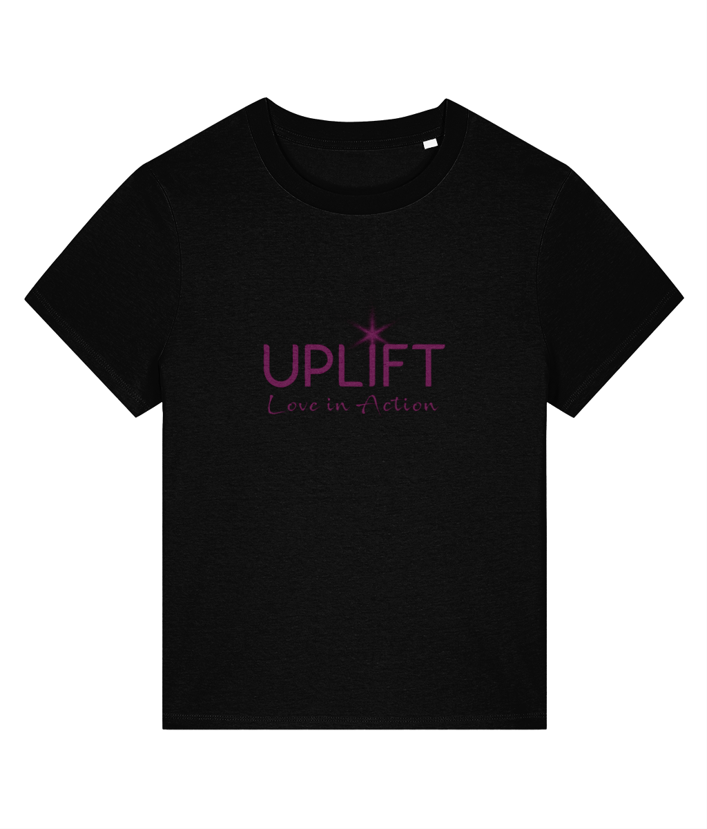 UPLIFT - Women's - Fitted Organic T-Shirt - Chest Logo