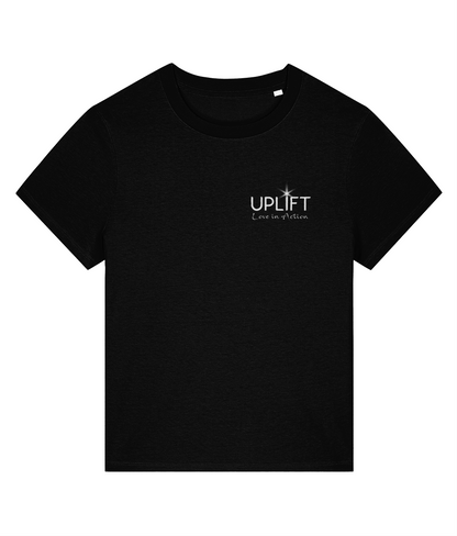 UPLIFT - Women's - Fitted Organic T-Shirt - Pocket Logo