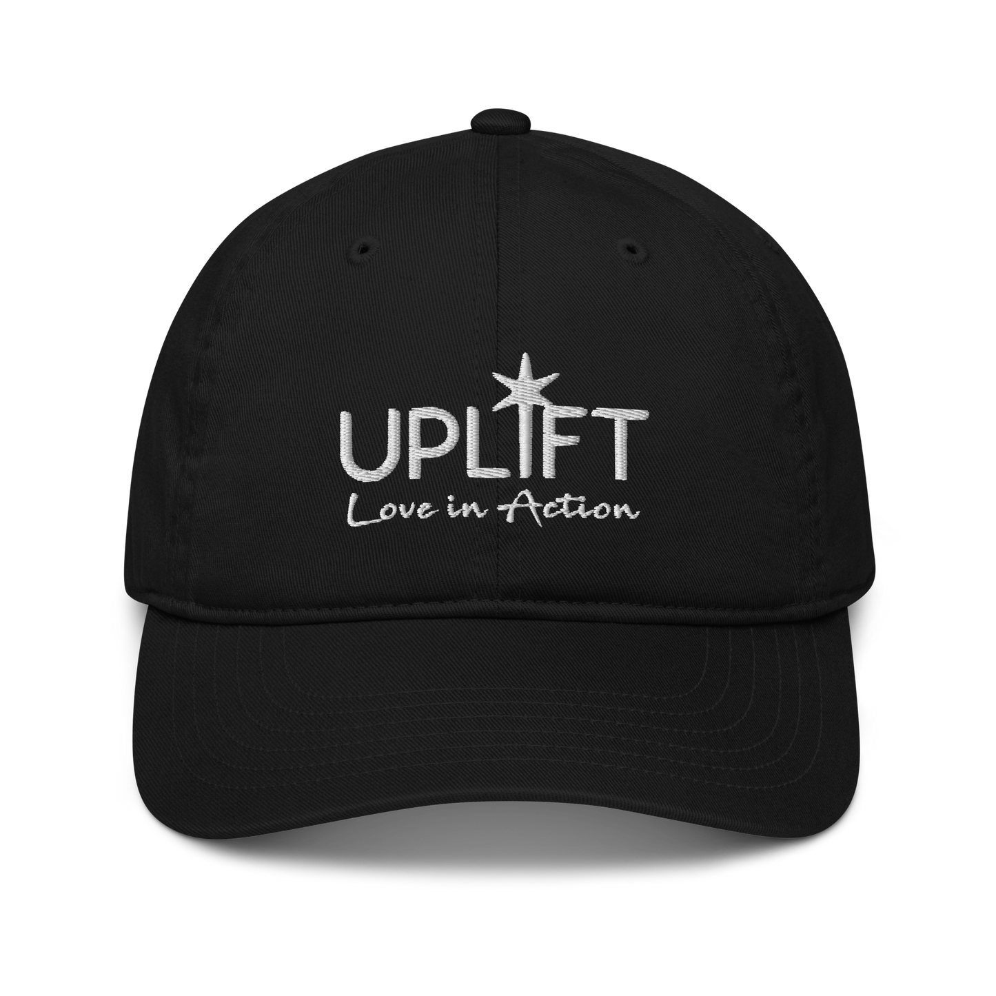 UPLIFT Organic Dad Hat with White Logo