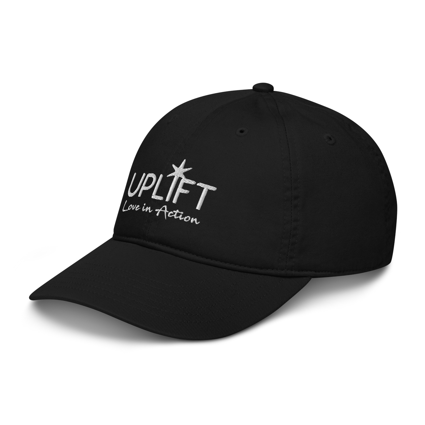 UPLIFT Organic Dad Hat with White Logo