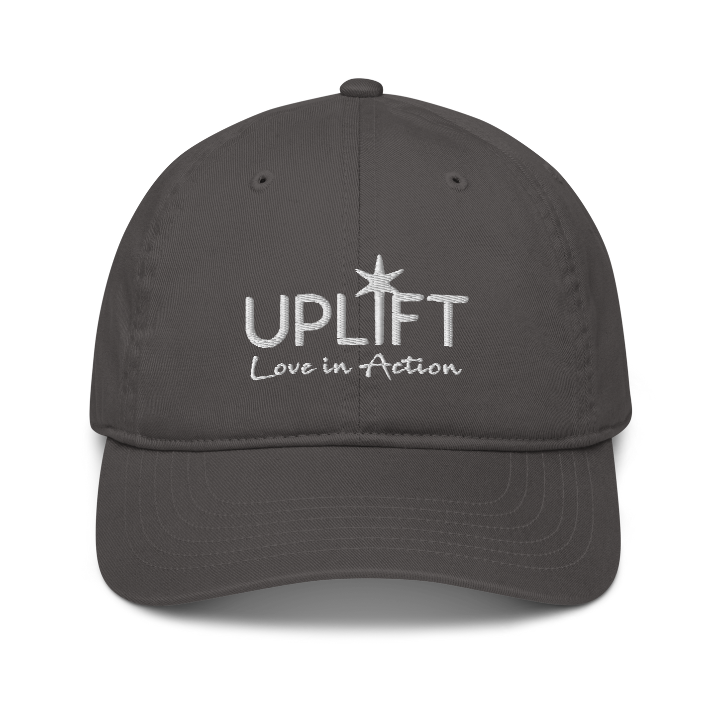 UPLIFT Organic Dad Hat with White Logo