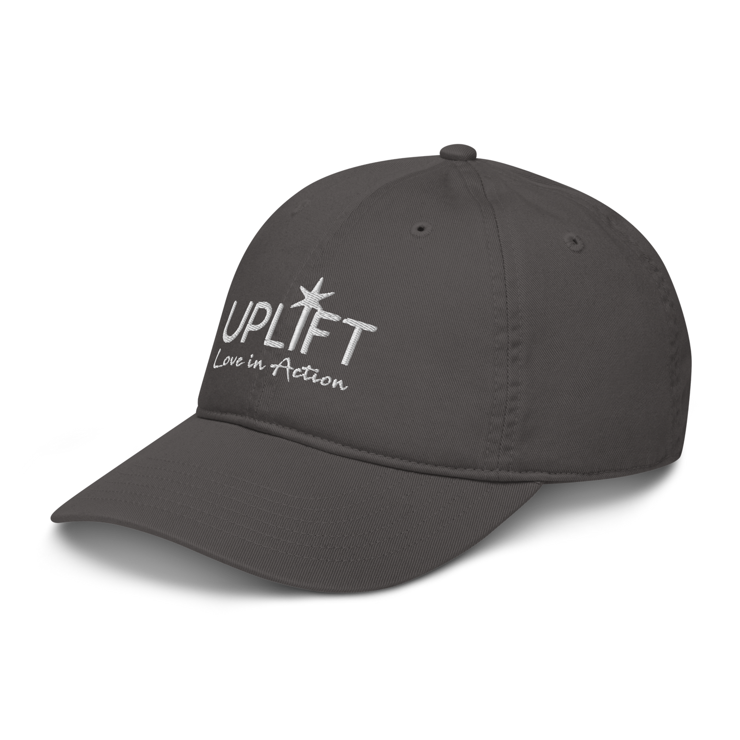UPLIFT Organic Dad Hat with White Logo