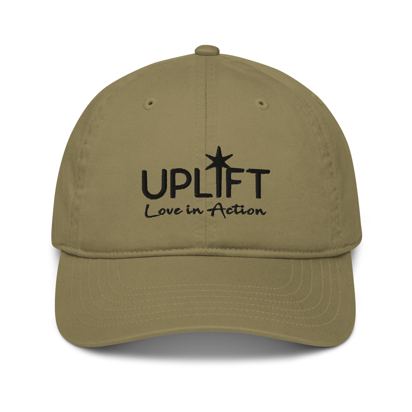 UPLIFT Organic Dad Hat with Black Logo
