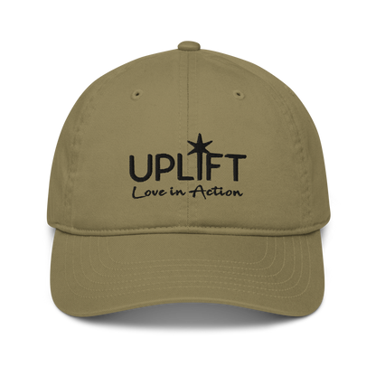 UPLIFT Organic Dad Hat with Black Logo