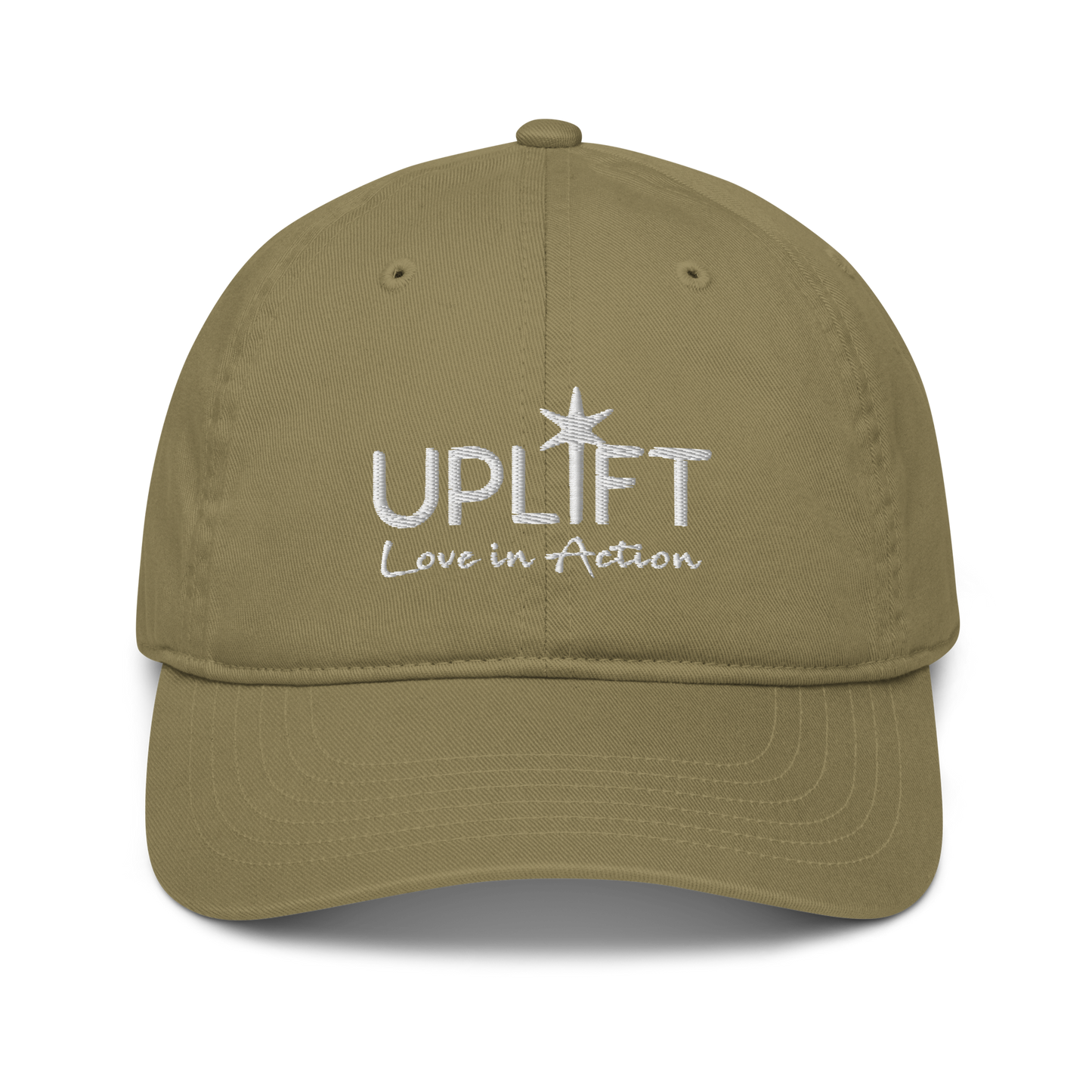 UPLIFT Organic Dad Hat with White Logo
