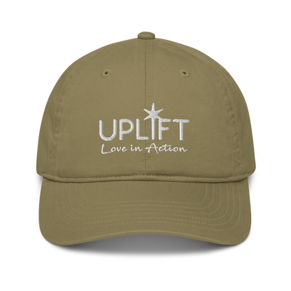 UPLIFT Organic Dad Hat with White Logo