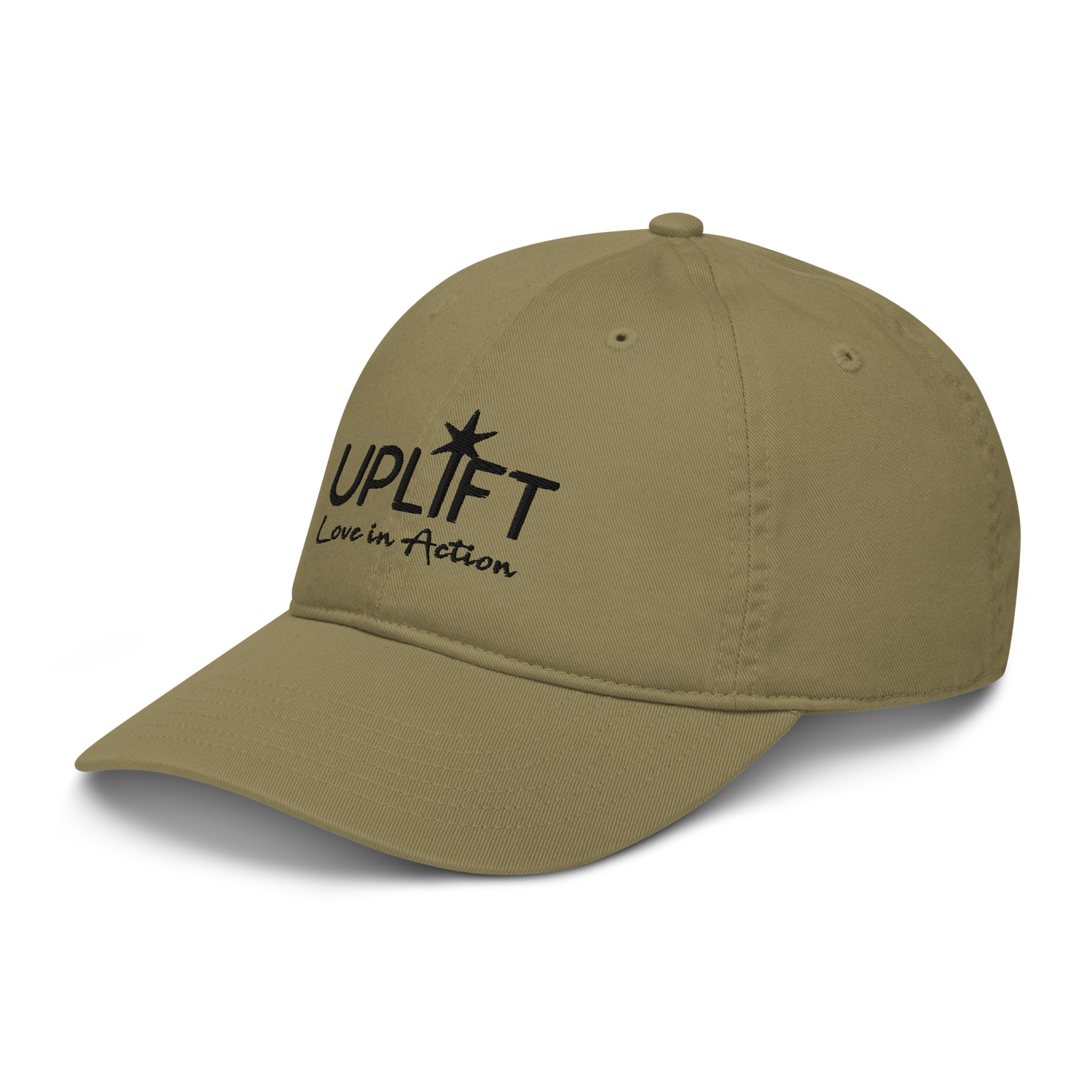UPLIFT Organic Dad Hat with Black Logo