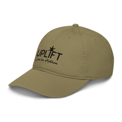 UPLIFT Organic Dad Hat with Black Logo