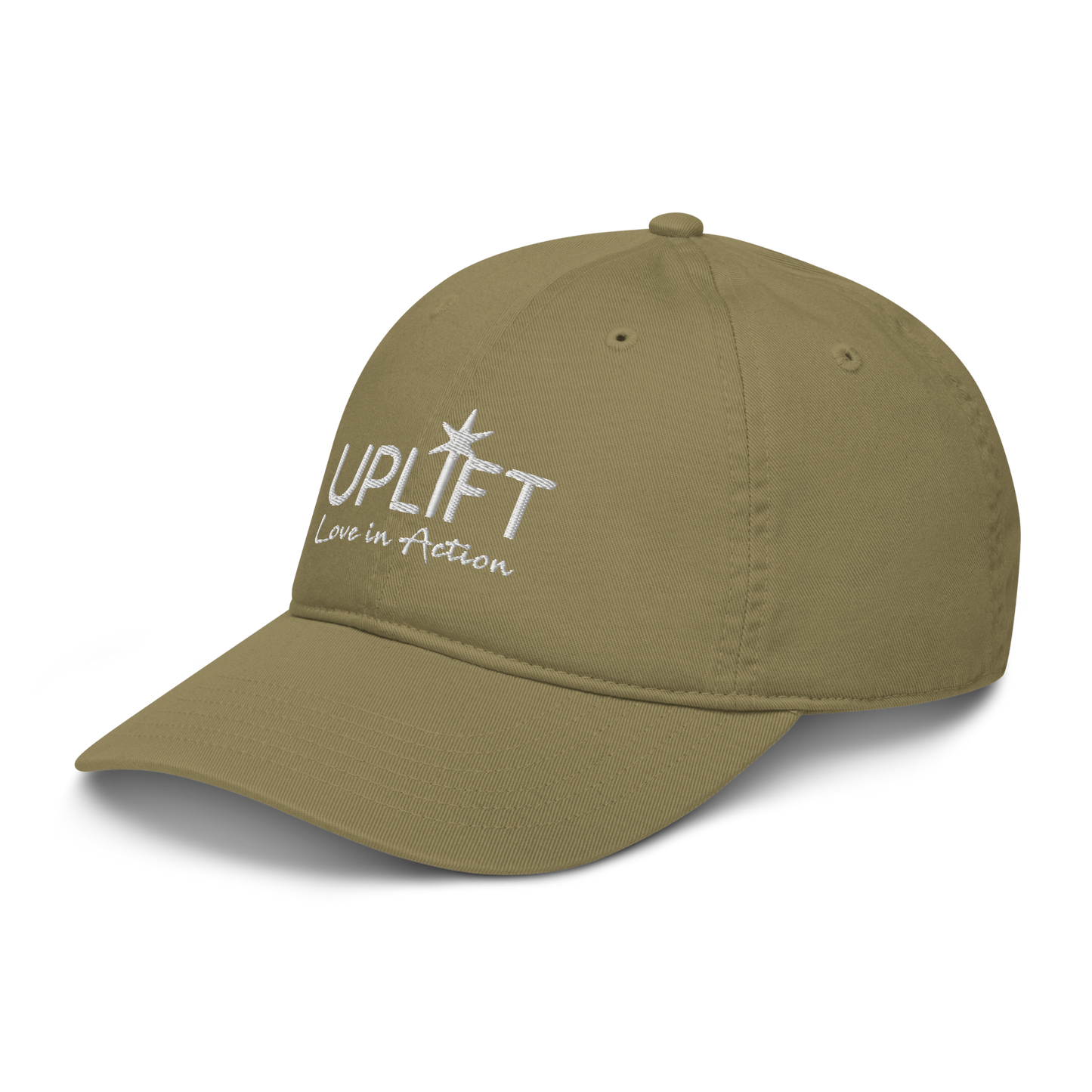 UPLIFT Organic Dad Hat with White Logo