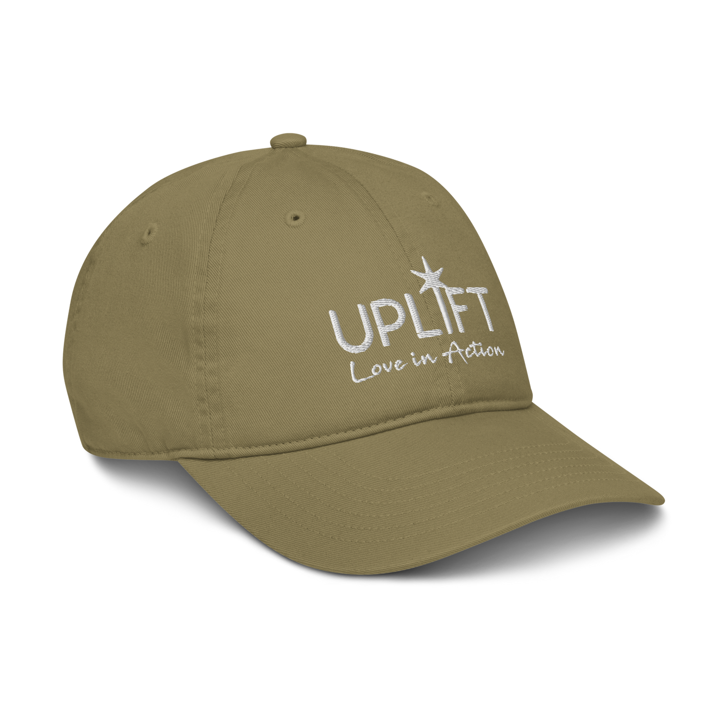 UPLIFT Organic Dad Hat with White Logo