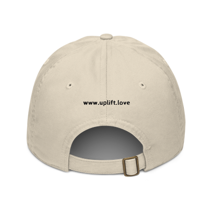 UPLIFT Organic Dad Hat with Black Logo