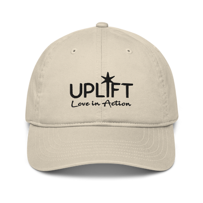 UPLIFT Organic Dad Hat with Black Logo