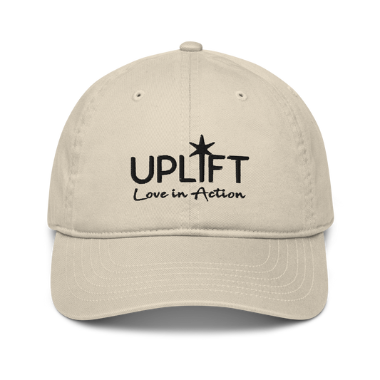 UPLIFT Organic Dad Hat with Black Logo