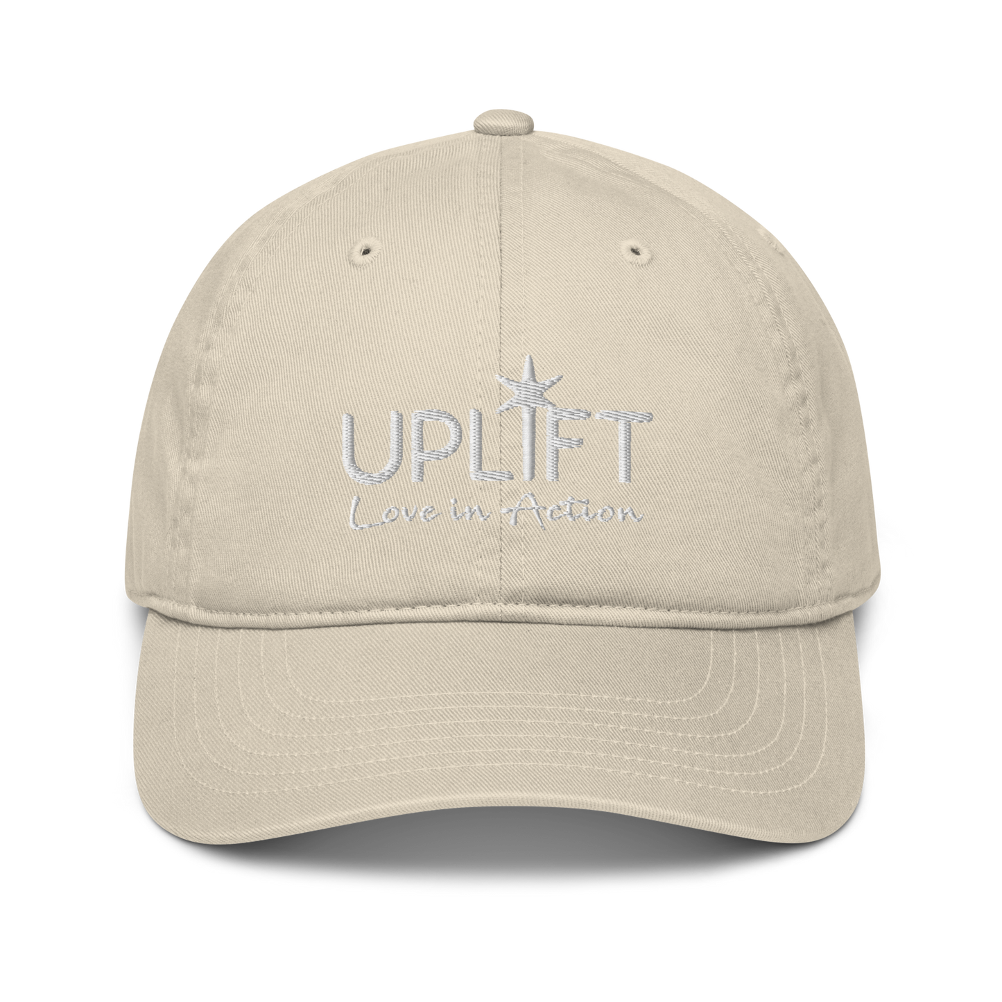 UPLIFT Organic Dad Hat with White Logo