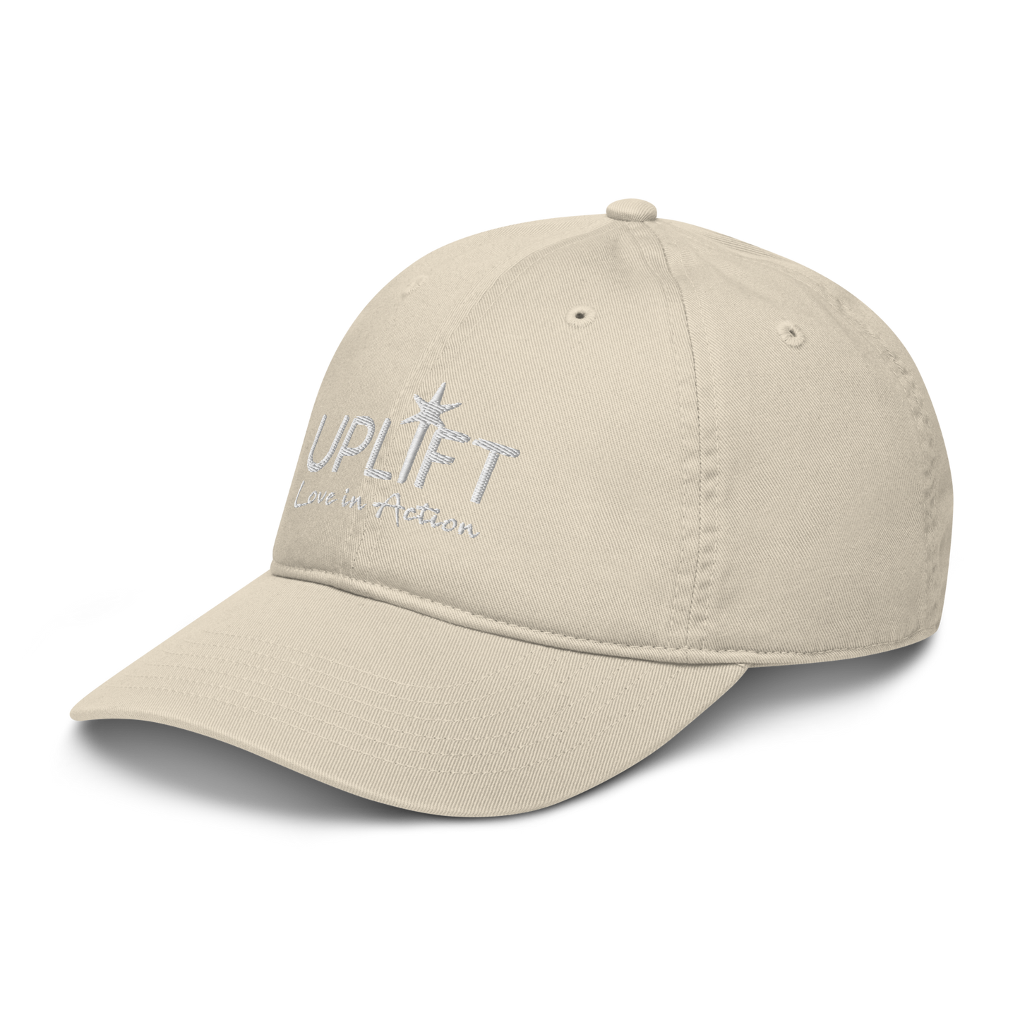 UPLIFT Organic Dad Hat with White Logo