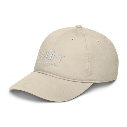 UPLIFT Organic Dad Hat with White Logo
