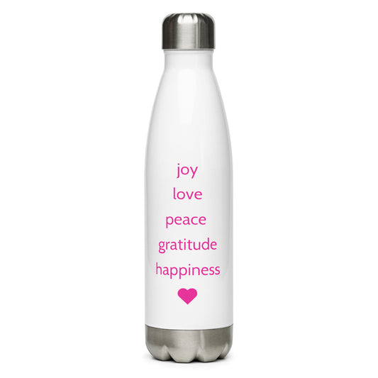 Insulated Stainless Steel 5 GOOD VIBES Water Bottle